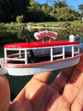 COLOR HO-Scale Passenger Cruise Boat “The Gold Queen” Miniature Ship Jungle Tour Excursion w/Seating