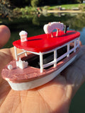 COLOR HO-Scale Passenger Cruise Boat “The Gold Queen” Miniature Ship Jungle Tour Excursion w/Seating