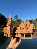 Miniature HO-Scale Wood COLOR Peter Pan Theme Park Attraction building 1/87