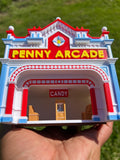 COLOR HO-Scale Victorian Main Street Penny Arcade Shop Train Layout 1:87