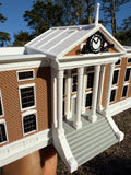 Color Miniature HO-Scale Hill Valley Courthouse Built Clock Tower Assembled