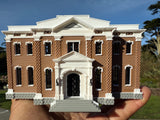 Small Miniature COLOR N-Scale Stars Hollow High School Civic Building Assembled