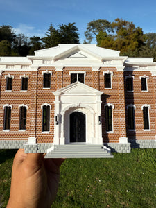 Miniature COLOR HO-Scale 1/87 scale Stars Hollow High School Civic Building Assembled