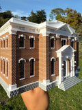 Miniature COLOR HO-Scale 1/87 scale Stars Hollow High School Civic Building Assembled