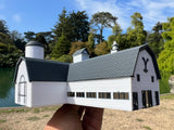 Miniature COLOR N-Scale Yellowstone Ranch Barn #3 Built Assembled Old West