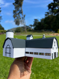 Miniature COLOR N-Scale Yellowstone Ranch Barn #3 Built Assembled Old West