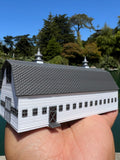 Miniature COLOR N-Scale Yellowstone Ranch Barn #2 Built Assembled Old West