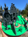 Miniature COLOR N-Scale Edward Scissorhands Gothic Castle Mansion Built Assembled