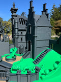 Miniature COLOR N-Scale Edward Scissorhands Gothic Castle Mansion Built Assembled