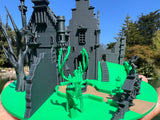 Miniature COLOR N-Scale Edward Scissorhands Gothic Castle Mansion Built Assembled