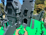 Miniature COLOR N-Scale Edward Scissorhands Gothic Castle Mansion Built Assembled