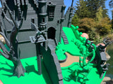 Miniature COLOR N-Scale Edward Scissorhands Gothic Castle Mansion Built Assembled