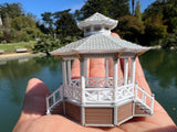 Miniature COLOR HO-Scale Stars Hollow Gazebo Victorian Built Assembled