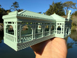 Miniature HO-Scale Riverboat Dockhouse Theme Park