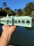 Miniature HO-Scale Riverboat Dockhouse Theme Park