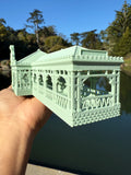 Miniature HO-Scale Riverboat Dockhouse Theme Park