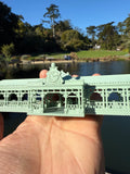 Miniature N-Scale Riverboat Dockhouse Theme Park