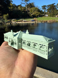 Miniature N-Scale Riverboat Dockhouse Theme Park