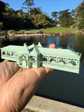 Miniature N-Scale Riverboat Dockhouse Theme Park