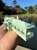 Miniature N-Scale Riverboat Dockhouse Theme Park