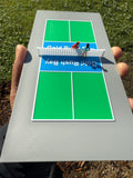 Miniature Color HO-Scale Pickleball Court includes installed net (figures not included)