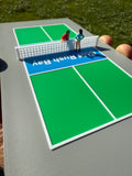 Miniature Color HO-Scale Pickleball Court includes installed net (figures not included)