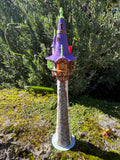 Miniature COLOR N-Scale Rapunzel Tower Built Assembled Fantasy #12