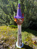 Miniature COLOR N-Scale Rapunzel Tower Built Assembled Fantasy #12