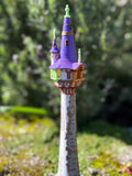 Miniature COLOR N-Scale Rapunzel Tower Built Assembled Fantasy #12