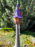 Miniature COLOR N-Scale Rapunzel Tower Built Assembled Fantasy #12