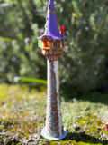 Miniature COLOR N-Scale Rapunzel Tower Built Assembled Fantasy #12