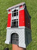 COLOR Small Miniature N Scale Hook & Ladder Co. 8 Ghostbusters Firehouse Landmark