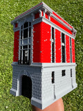 COLOR Small Miniature N Scale Hook & Ladder Co. 8 Ghostbusters Firehouse Landmark