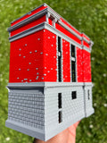 COLOR Small Miniature N Scale Hook & Ladder Co. 8 Ghostbusters Firehouse Landmark