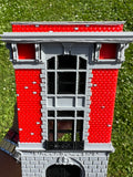 COLOR Small Miniature N Scale Hook & Ladder Co. 8 Ghostbusters Firehouse Landmark