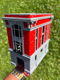 COLOR Small Miniature N Scale Hook & Ladder Co. 8 Ghostbusters Firehouse Landmark