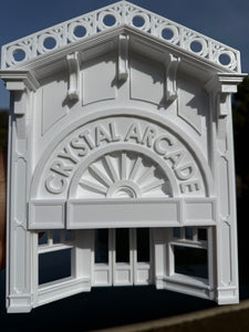 Large O-Scale Victorian Main Street Crystal Arcade Facade Miniature Built 1:48 by Gold Rush Bay