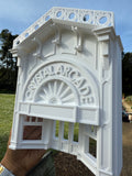 Large O-Scale Victorian Main Street Crystal Arcade Facade Miniature Built 1:48 by Gold Rush Bay