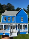 Miniature COLOR HO-Scale Lorelai House plus Garage Victorian Mansion Built Assembled w/ Garage Stars Hollow