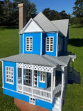 Miniature COLOR HO-Scale Lorelai House plus Garage Victorian Mansion Built Assembled w/ Garage Stars Hollow