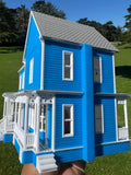 Miniature COLOR HO-Scale Lorelai House plus Garage Victorian Mansion Built Assembled w/ Garage Stars Hollow