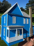 Miniature COLOR HO-Scale Lorelai House plus Garage Victorian Mansion Built Assembled w/ Garage Stars Hollow