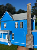 Miniature COLOR HO-Scale Lorelai House plus Garage Victorian Mansion Built Assembled w/ Garage Stars Hollow