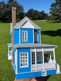 Miniature COLOR HO-Scale Lorelai House plus Garage Victorian Mansion Built Assembled w/ Garage Stars Hollow