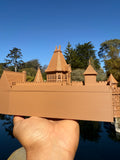 Miniature HO-Scale Brown COLOR Evil Queen’s Castle Theme Park Attraction building 1/87