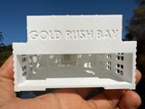 Small Miniature N-Scale Victorian American Main Street City Hall Building Assembled White 1:160 by Gold Rush Bay