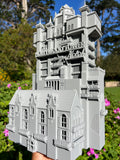 Miniature Gray HO-Scale Hollywood Tower Hotel