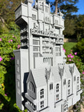 Miniature Gray HO-Scale Hollywood Tower Hotel