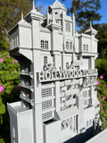 Miniature Gray HO-Scale Hollywood Tower Hotel