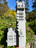 Miniature Gray HO-Scale Hollywood Tower Hotel